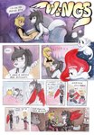 920london anthro bodily_fluids canid canine comic cunnilingus duo embarrassed english_text female female/female fur genital_fluids hana_venom hi_res image_comics kiki_curbstomp mammal menstruation oral period_sex red_wings_(cunnilingus) remy_boydell sex text tongue unavailable_at_source vaginal