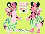 anthro front_view pawpads rear_view solo dignotion nos_(dignotion) cheetah felid feline mammal 4:3 hi_res model_sheet