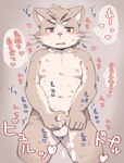 anthro balls blush bodily_fluids cum erection foreskin fur genital_fluids genitals humanoid_genitalia humanoid_penis male masturbation navel nipples penis pink_eyes solo sound_effects tan_body tan_fur text young young_anthro kurokiriririri lifewonders tokyo_afterschool_summoners sitri_(tas) domestic_cat felid feline felis mammal hi_res japanese_text translation_check translation_request