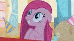 blue_eyes clothing creepy derp_eyes female feral fur grainy group hair hat headgear headwear insane lint party_hat pink_body pink_fur pink_hair snapped epilepsy_warning friendship_is_magic hasbro my_little_pony madame_le_floure_(mlp) pinkamena_(mlp) pinkie_pie_(mlp) sir_lintcelot_(mlp) earth_pony equid equine horse mammal pony 2d_animation animated low_res short_playtime