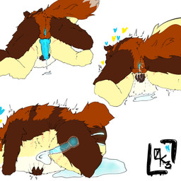anthro anus backsack balls blue_anus blue_cum blue_insides blue_nipples blue_penis blue_vulva bodily_fluids breasts brown_body brown_fur colored_cum countershading cum cum_from_vagina cum_in_vagina cum_inflation cum_inside cum_on_balls cum_on_ground cum_on_own_balls cum_on_self cum_overflow cum_puddle cumshot cumshot_in_pussy duo ejaculation ejaculation_while_penetrating erection excessive_cum excessive_genital_fluids female from_behind_position fur genital_fluids genitals glowing glowing_cum glowing_genitalia glowing_penis glowing_vulva grinding_on_penis heart_symbol herm herm/female hip_tattoo holding_tight inflation internal internal_vaginal intersex intersex/female knot knotted_penis knotting leaking_precum loving_sex markings nipples nude_anthro orange_body orange_fur paintbrush_tail penetration penis pink_insides precum prone_bone_position pubes rear_view retracted_balls reverse_countershading sex shaking side_view striped_markings stripes tail tattoo translucent translucent_body trembling unusual_bodily_fluids unusual_cum unusual_genital_fluids vaginal vaginal_fluids vaginal_knotting vaginal_penetration vaginal_squirting vulva zerokyu3 mythology 093_(zerokyu3) mamon_the_shifter ailurid aquatic canid canine dragon fish fox hybrid mammal mythological_creature mythological_scalie red_fox red_panda scalie shark true_fox absurd_res digital_drawing_(artwork) digital_media_(artwork) hi_res signature