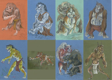 ambiguous_gender anthro attack bandage blood bodily_fluids bottomwear brown_body brown_fur claws clothed clothing comforting drooling duo female fur horn loincloth male markings midriff open_mouth partially_clothed saliva scar semi-anthro sharp_teeth simple_background sitting solo spots spotted_body spotted_fur surgical_scar tan_body tan_fur teeth yellow_body yellow_fur taski_guru island_of_dr_moreau ape bovid bovine canid canine canis cattle cheetah cougar domestic_dog domestic_pig felid feline haplorhine humanoid hybrid hyena jaguar mammal pantherine pilosan primate sloth suid suine sus_(pig) xenarthran