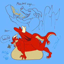 anthro belly big_belly bouncing_belly butt claws coin erect_nipples eyeliner facial_piercing female forked_tongue genitals gold_(metal) long_tongue lying lying_on_ground makeup nipples nose_piercing nose_ring object_vore on_front on_ground piercing presenting presenting_hindquarters presenting_vulva ring_piercing scales smoke smoke_from_mouth solo tail tongue vore vulva wings petramcbiteybite mythology banksy_(petramcbiteybite) dragon mythological_creature mythological_scalie scalie 1:1 digital_media_(artwork) hi_res