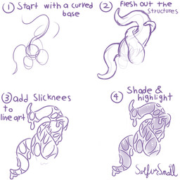 how-to not_furry simple_background tentacles text white_background zero_pictured sulfur_snail_(artist) 1:1 2020 digital_media_(artwork) english_text monochrome shaded simple_shading sketch
