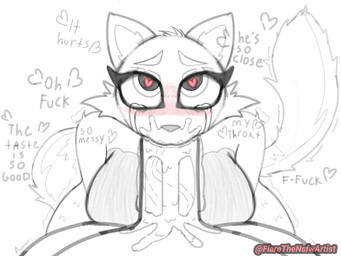anthro anthro_penetrated big_breasts blush bodily_fluids breasts cat_tail crying dialogue duo eye_contact eyebrows fellatio female female_on_human female_penetrated first_person_view fur genitals heart_eyes heart_symbol hearts_around_text human_on_anthro human_penetrating human_penetrating_anthro human_penetrating_female human_pov intersex interspecies looking_at_another looking_pleasured looking_up male male/female male_on_anthro male_penetrating male_penetrating_anthro male_penetrating_female male_pov motion_lines motion_outline nude oral oral_penetration penetrating_pov penetration penile penile_penetration penis profanity saliva sex simple_background skinny solo_focus standing standing_sex tail tears tears_of_pain tears_of_pleasure text vein veiny_penis white_background ecplise eclipse_(the_cat) felid feline human mammal 2023 4:3 black_and_white digital_drawing_(artwork) digital_media_(artwork) english_text guide_lines headshot_portrait monochrome portrait signature sketch watermark widescreen