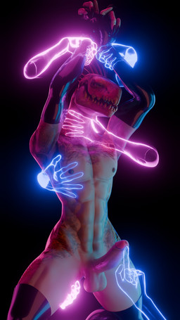 3_fingers abs anthro arm_grab armwear athletic athletic_anthro athletic_male balls claws clothing disembodied_hand elbow_gloves erection finger_claws fingers genitals glans gloves grope handwear humanoid_genitalia humanoid_hands humanoid_penis latex latex_armwear latex_clothing latex_elbow_gloves latex_gloves latex_handwear latex_legwear latex_thigh_highs legwear male nipples penis quill_hair restrained_arms scales sharp_teeth solo tan_body tan_scales teasing teeth thigh_highs translucent translucent_hand churledbovine cyrustail_s_(modeler) pickle_juice_(modeler) halo_(series) microsoft xbox_game_studios alien human ibie'shan kig-yar mammal scalie 3d_(artwork) 9:16 colored digital_media_(artwork) hi_res