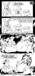 abdominal_bulge ambiguous_gender anthro badge belly big_belly bloated crossed_arms dialogue digestion discarded_object feral gameplay_mechanics group kerchief licking licking_lips one_eye_obstructed oral_vore pokemon_move resting_on_belly semi-anthro shell shocked soft_vore speech_bubble text tongue tongue_out vore weight_gain eclairscollection nintendo pokemon pokemon_mystery_dungeon spike_chunsoft generation_1_pokemon generation_3_pokemon growlithe pokemon_(species) sandshrew sandslash wartortle zangoose comic english_text hi_res monochrome