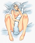 barefoot bed bedroom bent_legs breasts collar convenient_censorship dakimakura eyebrows feet female fur furniture furry_tail hair legs_up long_hair medium_breasts monster_girl_(genre) nipples nude simple_background solo spread_legs spreading tail tail_censorship tail_hug tan_body tan_skin tapering_tail thick_eyebrows white_body white_fur white_hair white_tail drawfag dark_souls fromsoftware mythology souls_(from_software) crossbreed_priscilla priscilla_the_crossbreed animal_humanoid dragon dragon_humanoid humanoid hybrid mythological_creature mythological_scalie scalie dakimakura_design full-length_portrait portrait