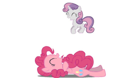 animated_gif bouncing cutie_mark duo eyes_closed female feral fur hair horn jumping open_mouth pink_body pink_fur pink_hair purple_hair simple_background white_background white_body white_fur tiredbrony friendship_is_magic hasbro my_little_pony mythology pinkie_pie_(mlp) sweetie_belle_(mlp) earth_pony equid equine horse mammal mythological_creature mythological_equine pony unicorn 16:9 2013 animated low_res short_playtime widescreen