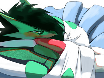 animal_genitalia anthro autofellatio big_penis blush clothed clothing erection genitals hair legs_up lying male masturbation on_back oral oral_masturbation penile penile_masturbation penis sheath short_tail simple_background solo spreading tail tongue tongue_out codlam lemony_(codlam) scalie 2025 colored digital_drawing_(artwork) digital_media_(artwork) hi_res shaded signature