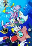 anthro breasts clothing diving_mask female group mask midriff one-piece_swimsuit school_swimsuit scuba scuba_diver scuba_fins scuba_gear scuba_suit scuba_tank sea swimming swimwear tankini two-piece_swimsuit underwater water young young_anthro chef_cheiro_(artist) sega sonic_the_hedgehog_(series) amy_rose blaze_the_cat cream_the_rabbit rouge_the_bat bat domestic_cat eulipotyphlan felid feline felis hedgehog lagomorph leporid mammal rabbit absurd_res hi_res