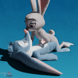 anthro belly big_ears blue_background blue_body blue_fur breasts countershading duo female female_on_top fur genitals grey_body grey_fur handjob lying male male/female nose_to_nose on_back on_top penile penis pink_nose pink_penis purple_eyes sex simple_background text whiskers white_belly rasterraccoon bilby_(dreamworks) disney larrikins zootopia judy_hopps perry_(bilby) bandicoot bilby lagomorph leporid mammal marsupial rabbit 1:1 3d_(artwork) absurd_res blender_(artwork) digital_media_(artwork) english_text hi_res watermark
