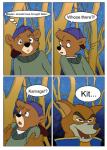 animaanthro_(artist) anthro bear border canid canine canis comic dialogue disney don_karnage english_text hi_res kit_cloudkicker male male/male mammal red_wolf simple_background talespin text white_border wolf young young_anthro