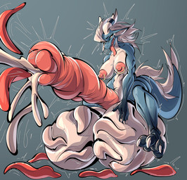 animal_genitalia animal_penis anthro balls belly big_balls big_breasts big_penis birth black_paws blue_body blue_eyes bodily_fluids breasts cum cumshot ejaculation equine_genitalia equine_penis genital_fluids genitals gynomorph hair huge_balls huge_penis infestation intersex looking_pleasured nipple_piercing nipple_ring nipples orgasm orgasm_face parasite penile_birth penis piercing pink_penis ring_piercing solo urethral_birth white_balls white_belly white_hair xixi xixi_cobra mythology la'chasma_(besual) dragon mythological_creature mythological_scalie scalie worm hi_res