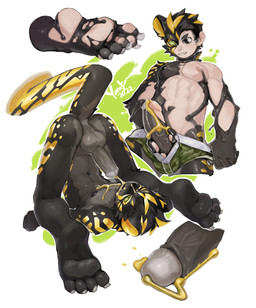 anthro athletic black_body bodily_fluids boxer_briefs butt close-up clothed clothing cum cum_on_chest cum_on_face cum_on_own_chest cum_on_own_face cum_on_self erection foreskin genital_fluids genitals goo_transformation holding_penis humanoid_genitalia humanoid_penis male markings mid_transformation multicolored_body muscular muscular_male nude one_eye_closed penis penis_poking_out penis_through_fly retracted_foreskin shota simple_background smile solo spots spotted_body spread_legs spreading topless transformation two_tone_body underwear upside_down vein veiny_penis young yzmuya felid human leopard mammal pantherine absurd_res hi_res
