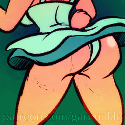 anthro big_butt brown_body brown_fur butt camel_toe clothing dress faceless_character faceless_female female fur panties shaking_butt solo thong underwear garbunkle tiny_toon_adventures warner_brothers julie_bruin bear mammal 1:1 animated animated_gif low_res short_playtime