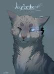 ambiguous_gender blind blue_eyes blue_text disability feral fur grey_background grey_body grey_fur looking_at_viewer no_pupils one_eye_closed simple_background solo text whiskers dannoitanart warriors_(book_series) jayfeather_(warriors) domestic_cat felid feline felis mammal tabby_cat 2016 bust_portrait character_name digital_drawing_(artwork) digital_media_(artwork) handwritten_text hi_res portrait shaded soft_shading male_(lore)