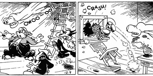 anthro bottomwear chair clothed clothing feral footwear furniture group hat headgear headwear lamp lantern male open_mouth pants scared shoes tail tongue tongue_out earl_duvall floyd_gottfredson disney public_domain butch_(mickey_mouse) mickey_mouse bulldog canid canine canis domestic_dog mammal mastiff molosser mouse murid murine mustelid musteline rodent sciurid tree_squirrel true_musteline weasel 1930 20th_century absurd_res ancient_art dated hi_res long_image wide_image