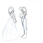 anthro big_breasts breasts bride curvy_figure duo female groom huge_breasts voluptuous wedding denizen1414 sega sonic_the_hedgehog_(series) daisy_akiza_hedgehog death_(personification) emma_the_hedgehog grim_reaper eulipotyphlan hedgehog mammal 1:1 hi_res