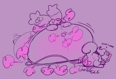 >_< air_from_mouth air_from_nose anus belly belly_blush belly_expansion big_belly blush body_blush expansion eyes_closed fart fart_cloud fart_fetish fart_inflation hose hose_in_butt huge_belly hyper hyper_belly hyper_inflation inflatable inflation motion_lines onomatopoeia pink_background rumbling_stomach simple_background sound_effects stomach_pain tape text raquao raquao_(character) animate_inanimate lagomorph leporid living_inflatable mammal rabbit 2025 hi_res sketch