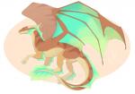 claws female feral membrane_(anatomy) membranous_wings simple_background smile solo tail wings minerea european_mythology mythology dragon mythological_creature mythological_scalie scalie western_dragon 2018 digital_media_(artwork)