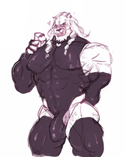 abs anthro arm_warmers armwear balls_outline biceps black_arm_warmers black_armwear black_clothing black_legwear black_leotard black_stockings braided_mane bulge clothed clothing detailed_bulge fur genital_outline genitals hair heart_symbol legwear leotard licking licking_lips looking_at_viewer male muscular muscular_anthro muscular_male pecs penis penis_base penis_outline red_eyes simple_background solo stockings thick_thighs tongue tongue_out triceps white_background white_body white_fur white_hair shibuyatank image_comics invincible_(image_comics) thokk_(invincible) alien dornian felid mammal 2026 digital_media_(artwork) hi_res