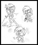 anthro big_breasts black_border border breast_expansion breasts expansion female outside ring solo krystalvix archie_comics sega sonic_the_hedgehog_(archie) sonic_the_hedgehog_(comics) sonic_the_hedgehog_(series) sally_acorn mammal rodent sciurid 2012 monochrome
