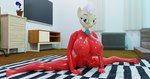 anthro bedroom big_breasts breasts carpet cleavage clothed clothing erect_nipples female latex latex_clothing latex_skinsuit looking_at_viewer nipples rubber_clothing skinsuit solo tight_clothing yoga insany3d friendship_is_magic hasbro my_little_pony mayor_mare_(mlp) equid equine horse mammal pony 256:135 3d_(artwork) 4k absurd_res blender_(artwork) digital_media_(artwork) hi_res