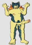 anthro armpit_hair balls belly big_balls big_penis body_hair feet genitals male nude overweight overweight_male penis pubes smegma smegma_dripping solo lionfiregod nintendo pokemon badger generation_2_pokemon honey_badger mammal mustelid musteline pokemon_(species) typhlosion absurd_res hi_res