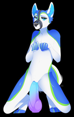 andromorph anthro dildo dildo_in_vagina dildo_insertion dildo_sitting genitals intersex masturbation muzzle_(object) muzzled penetration sex_toy sex_toy_in_vagina sex_toy_insertion solo toying_self vaginal vaginal_penetration vulva teil kodiakwolfy canid canine canis domestic_dog husky mammal nordic_sled_dog spitz hi_res