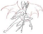 3_horns areola back_wings breasts empty_eyes feet female fingers flying front_view genitals holding_melee_weapon holding_object holding_polearm holding_trident holding_weapon horn humanoid_genitalia humanoid_pussy medium_breasts melee_weapon membrane_(anatomy) membranous_wings multi_horn navel nipples not_furry nude polearm pussy red_areola red_eyes red_nipples simple_background slim solo spade_tail spread_legs spreading tail toes trident weapon white_background wings the_weaver terraria demon demon_humanoid humanoid red_devil_(terraria) 2025 digital_media_(artwork) full-length_portrait portrait restricted_palette sketch