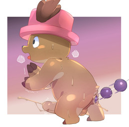 anal anal_bead_pull anal_beads anal_beads_in_ass anal_penetration anthro anus balls bodily_fluids brown_body chibi clothing cum cumshot ejaculation erection foreskin genital_fluids genitals hat headgear headwear humanoid_genitalia humanoid_penis male object_in_ass open_mouth orgasm penetration penis sex_toy sex_toy_in_ass sex_toy_insertion solo sweat tongue tongue_out young young_anthro masshiro one_piece tony_tony_chopper deer mammal new_world_deer reindeer 2023