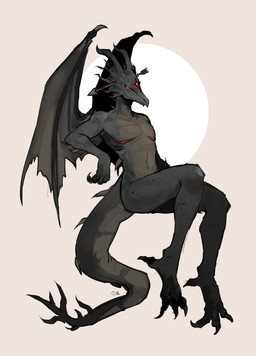 3_eyes anthro arrow_(weapon) black_body black_scales glowing glowing_eyes horn male mastectomy_scar multi_eye neck_spikes plant ranged_weapon red_eyes scales scar sitting solo spikes spikes_(anatomy) tail tongue tongue_out weapon seaquestions dark_souls fromsoftware mythology black_dragon_kalameet dragon mythological_creature mythological_scalie scalie absurd_res digital_media_(artwork) hi_res