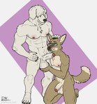 anthro balls barefoot butt duo erection feet foreskin fur genitals humanoid_genitalia humanoid_hands humanoid_penis male male/male muscular muscular_anthro muscular_male nipples nude penile penis sex simple_background tail toes delta_dewitt beastars collot_(beastars) durham_(beastars) canid canine canis domestic_dog herding_dog mammal old_english_sheepdog pastoral_dog sheepdog digital_media_(artwork) hi_res