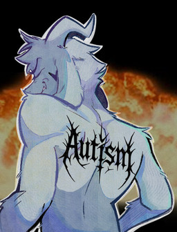 anthro athletic athletic_male autism back_muscles back_tattoo black_eyebrows eyebrows eyes_closed fur horn male outline rear_view solo tattoo text white_body white_fur white_outline aembecile undertale undertale_(series) asriel_dreemurr_(god_form) bovid caprine goat mammal 2025 absurd_res digital_drawing_(artwork) digital_media_(artwork) english_description english_text hi_res meme