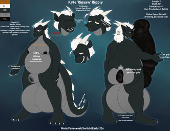 animal_genitalia animal_penis anthro anus balls big_anus big_balls big_penis equine_genitalia equine_penis genitals huge_anus huge_balls huge_penis hybrid_genitalia hybrid_penis hyper hyper_anus hyper_balls hyper_genitalia hyper_penis knot knotted_equine_penis knotted_penis male nipples overweight overweight_male penis puffy_anus solo standing text itsthenutzone european_mythology mythology kyle_ripply dragon mythological_creature mythological_scalie scalie western_dragon english_text hi_res model_sheet