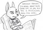 2016 anthro caliosidhe canid canine clothed clothing comic disney english_text female fox fur gwen_fawkes low_res mammal text zistopia zootopia