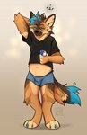 anthro balls_outline belly beverage biped bottomwear boxer_briefs bulge cheek_tuft chest_tuft claws clothed clothing detailed_bulge digitigrade energy_drink eyebrows facial_tuft fingers fur genital_outline hair half-closed_eyes inner_ear_fluff male messy_fur messy_hair messy_tail narrowed_eyes navel overweight raised_clothing raised_shirt raised_topwear shirt simple_background slightly_chubby slightly_chubby_anthro slightly_chubby_male solo standing t-shirt tail tired tired_expression tired_eyes tired_look topwear tuft underwear kitakettu_(artist) red_bull xavu_(kitakettu) canid canine canis domestic_dog german_shepherd herding_dog mammal pastoral_dog 2023 colored digital_media_(artwork) hi_res shaded
