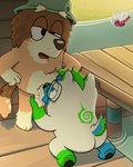 age_diffrence anthro balls bodily_fluids cum cum_in_mouth cum_inside docks duo ejaculation exhibitionism fellatio genital_fluids genitals holding_balls male male/male mature_anthro oral outside penile public sex pikchan_13 bluey_(series) koda_bakari mort_cattle bear canid canine canis cattledog domestic_dog herding_dog mammal pastoral_dog 4:5 hi_res grandfather_(lore) grandparent_(lore)