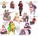 anthro belly big_belly big_breasts big_butt breasts butt clothed clothing dialogue female heart_clothing heart_legwear heart_print heart_stockings heart_symbol heart_thigh_highs huge_breasts huge_butt human_focus humor legwear male morbidly_obese not_furry_focus number obese overweight overweight_female partial_speech_bubble print_clothing print_legwear print_stockings print_thigh_highs solo stockings text thigh_highs thigh_stockings trinity-fate62 animal_crossing marvel nintendo shokugeki_no_soma star_wars chiyomi_anzai ikumi_mito isabelle_(animal_crossing) kurisu_makise makise_kurisu rogue_(marvel) sable_able zangaia canid canine canis domestic_dog eulipotyphlan hedgehog human humanoid mammal shih_tzu toy_dog 2016 colored_sketch english_text hi_res sketch sketch_page