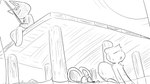 16:9 animal_crossing anthro bob_(animal_crossing) domestic_cat dragonweirdo eyes_closed eyewear felid feline felis female fishing fishing_rod glasses greyscale group hi_res male mammal marshal_(animal_crossing) monochrome mouse murid murine nintendo partially_submerged petri_(animal_crossing) pier rodent round_glasses sciurid story story_in_description tree_squirrel trio wearing_glasses wet widescreen