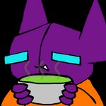 3_fingers beverage clothing fingers male simple_background smile solo tea teeth secretsableye nintendo pokemon sabes generation_3_pokemon pokemon_(species) sableye 1:1 alpha_channel digital_media_(artwork) low_res