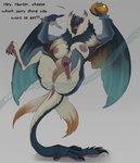 anthro anus areola big_breasts breasts butt female fur genitals nipples nude pussy simple_background solo tail thick_thighs wings khemmmis capcom monster_hunter bishaten primatius absurd_res hi_res