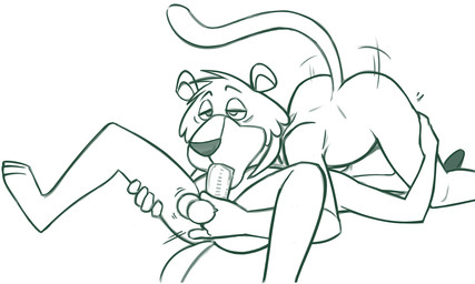 69_position anal anal_fingering anthro ball_grab balls duo face_fucking fellatio fingering genitals interspecies irrumatio leg_grab male male/male motion_lines nude on_ground oral penile penis_in_mouth sex redout hanna-barbera the_huckleberry_hound_show huckleberry_hound snagglepuss canid canine canis cougar domestic_dog felid feline mammal 2025 hi_res monochrome