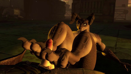 2_horns 3_toes anthro balls black_sclera blinking brown_body claws clothing coat depth_of_field dramatic_lighting duo eyeliner faceless_character faceless_male feet feet_together female floor foot_fetish foot_play footjob genitals glowing glowing_eyes horn human_on_anthro interspecies leaning leaning_backward light_body light_skin lying makeup male male/female male_human muscular muscular_anthro nude nude_anthro nude_female on_back outercourse penis penis_poking_out pupils scales sex sharp_teeth short_loop sitting sitting_on_ground soles teeth thick_thighs tile tile_floor toe_claws toes topwear two-footed_footjob vulva wide_hips window yellow_eyes yellow_pupils idklolr34 vulgarvictor_(modeler) fallout garry's_mod microsoft mommyclaw_(vulgarvictor) ncr_ranger_(fallout) deathclaw human mammal scalie 16:9 3d_(artwork) animated digital_media_(artwork) hi_res loop no_sound short_playtime webm widescreen