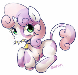 2014 bovine cattle cowbell cub equine female feral friendship_is_magic green_eyes hair horn horse mammal marenlicious my_little_pony plain_background pony solo sweetie_belle_(mlp) two_tone_hair unicorn white_background young
Rating: Safe
Score: 6
User: lemongrab
Date: February 20, 2014
