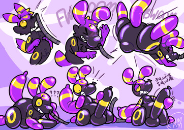 ambiguous_gender anthro balloon balloon_animal balloon_transformation erection expansion genital_expansion hose hose_inflation inflatable inflatable_transformation inflation looking_pleasured penis_expansion pokemorph simple_background solo sound_effects transformation transformation_sequence memopemo nintendo pokemon animate_inanimate eeveelution generation_2_pokemon living_balloon living_inflatable pokemon_(species) umbreon absurd_res digital_media_(artwork) hi_res