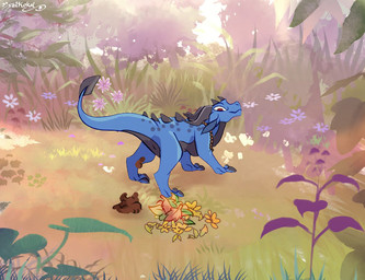 anus back_spikes blue_body blue_scales claws clenched_teeth eyes_closed feces feces_on_ground feces_pile feral forest grass grey_body grey_scales horn jewelry leaf looking_back male male_feral male_pooping markings necklace necklace_only nude plant pooping pooping_on_floor raised_tail red_eyes scales scatplay smile solo spikes spikes_(anatomy) spots spotted_body spotted_scales tail teeth tree dragonsterr mythology alenn dragon mythological_creature mythological_scalie scalie 2d_animation animated no_sound short_playtime signature video
