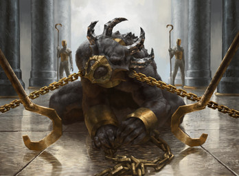 ambiguous_gender angry anthro armor bound captured chain chained clothed clothing collar cuff_(restraint) detailed_background dominant dominant_human fantasy fully_bound fully_clothed gag group kneeling knight leash leash_pull male muzzle_(object) nude palace prisoner realistic restrained restraints shackles submissive submissive_male throne_room warrior ruckusleaf mythology demon dragon human mammal mythological_creature mythological_scalie reptile scalie absurd_res hi_res