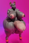 anthro balls big_balls big_breasts big_butt big_penis breasts butt ear_piercing ear_ring genital_piercing genitals gynomorph huge_balls huge_breasts huge_butt huge_penis humanoid_genitalia humanoid_penis hyper hyper_balls hyper_genitalia hyper_penis intersex nipples penis penis_piercing penis_ring_(piercing) piercing ring_piercing solo raguda canid canine mammal 3d_(artwork) absurd_res digital_media_(artwork) hi_res